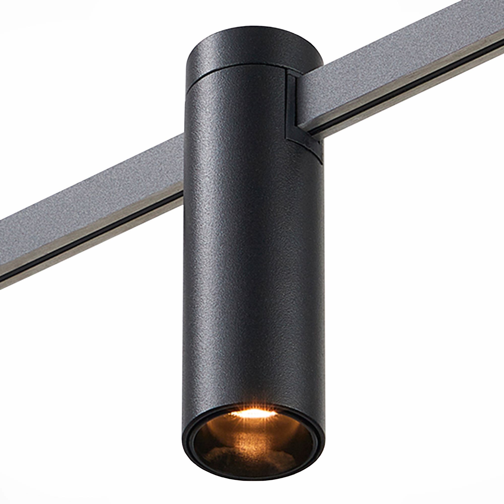 ST LUCE ST810.446.05 Магнитный трековый светильник FARM Черный LED 1*5W 4000K 227Lm Ra90 60 IP20 D35xH112 2 фото