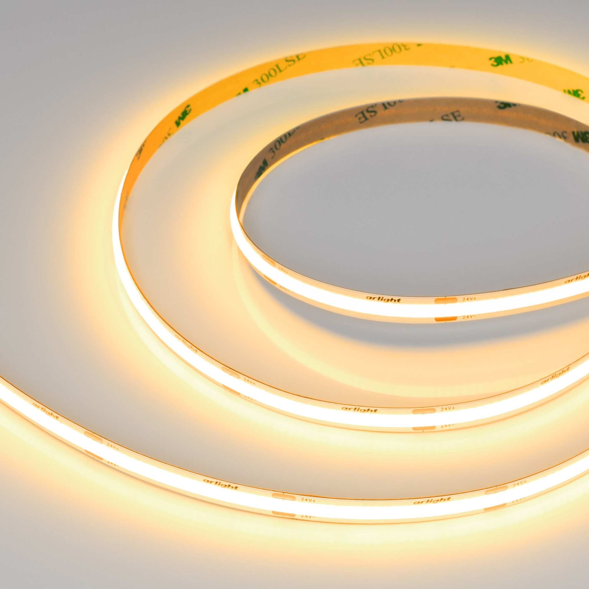 Лента COB-X480-8mm 24V Gold (8 W/m, IP20, 5m) (Arlight, -) фото