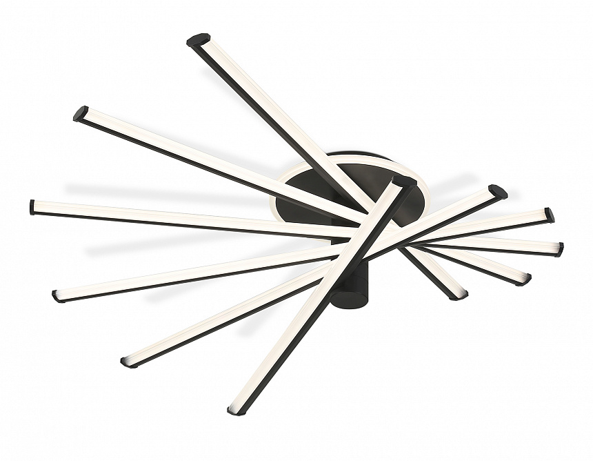 Ambrella Светильник светодиодный потолочный FL6232 BK черный 96W 3000K-6400K 605*605*200 (ПДУ ИК) фото