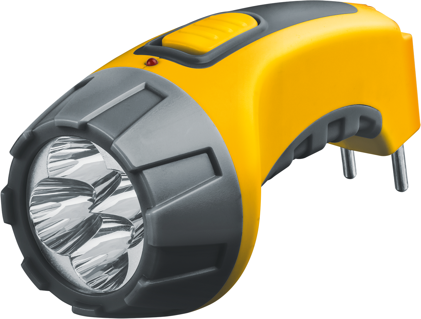 Фонарь Navigator NPT-CP03-ACCU Пласт. 4LED, прям. зар-ка, акк.4В, 500мАч. (60/1/1)
