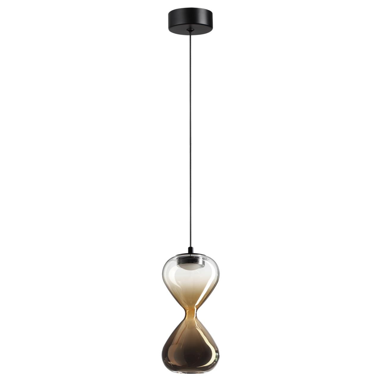 Odeon Light 5094/4L PENDANT ODL25 415 черный/прозрачн./золотой градиент/металл/стекло Подвес LED 4W 4000K 388Лм GLESSI фото