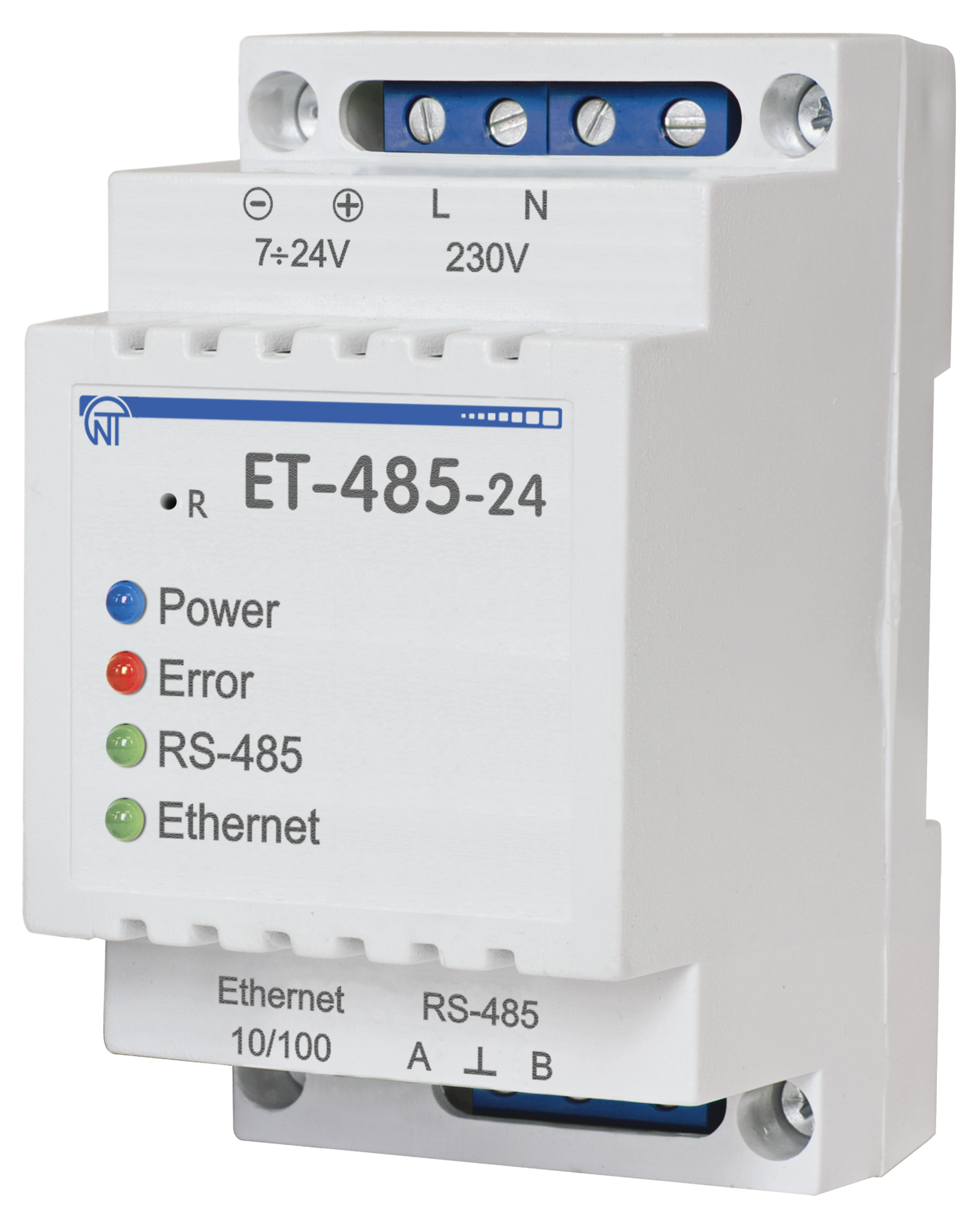Новатек-Электро Преобразователь интерфейсов ЕТ-485 220В,  Modbus RTU/ASCII (RS-485)–Modbus TCP (Ethernet) фото