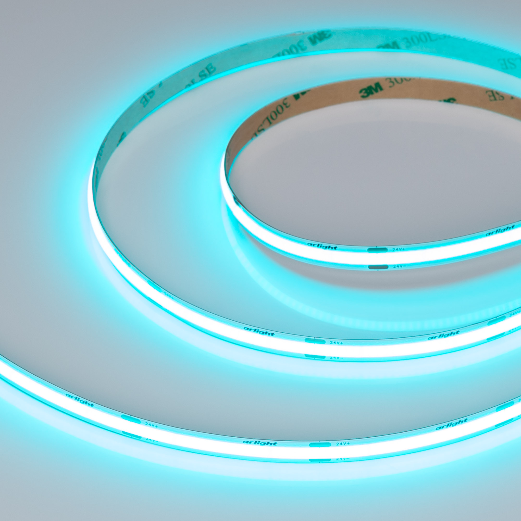 Лента COB-X480-8mm 24V Aquamarine (8 W/m, IP20, 5m) (Arlight, -) фото