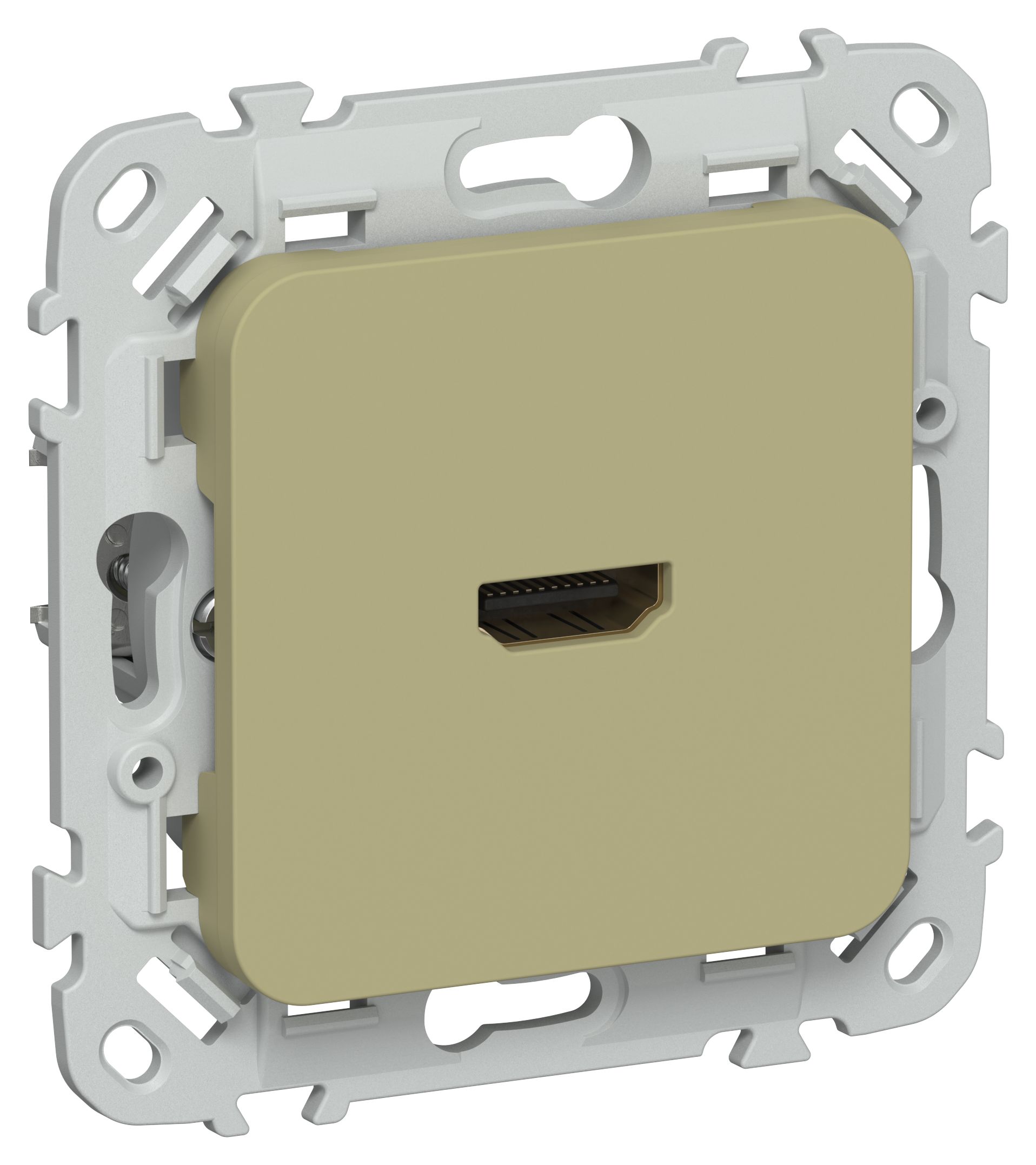 IEK FLITE Оливковый Розетка HDMI фото