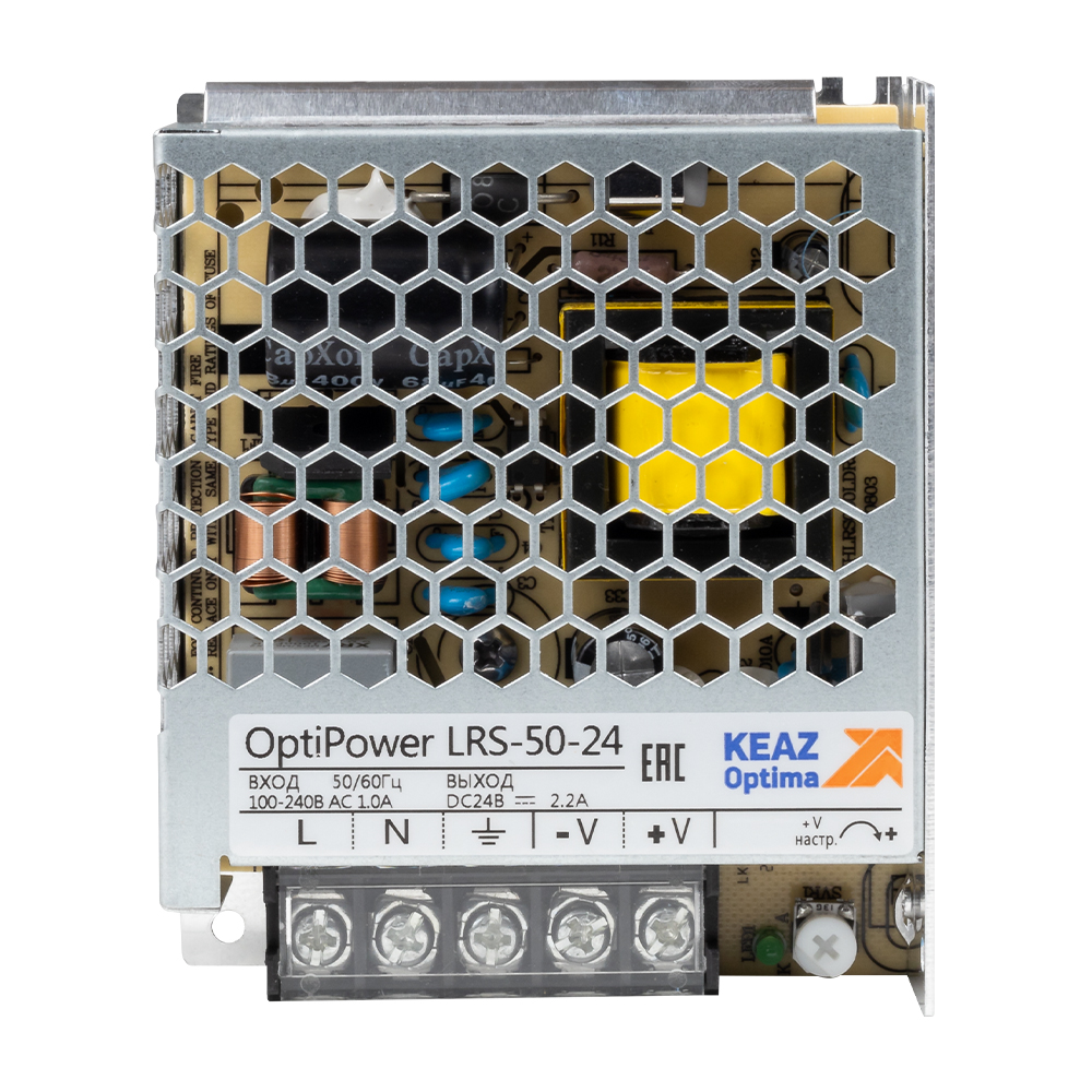 КЭАЗ Блок питания панельный OptiPower LRS 50-24 2.2A. фото