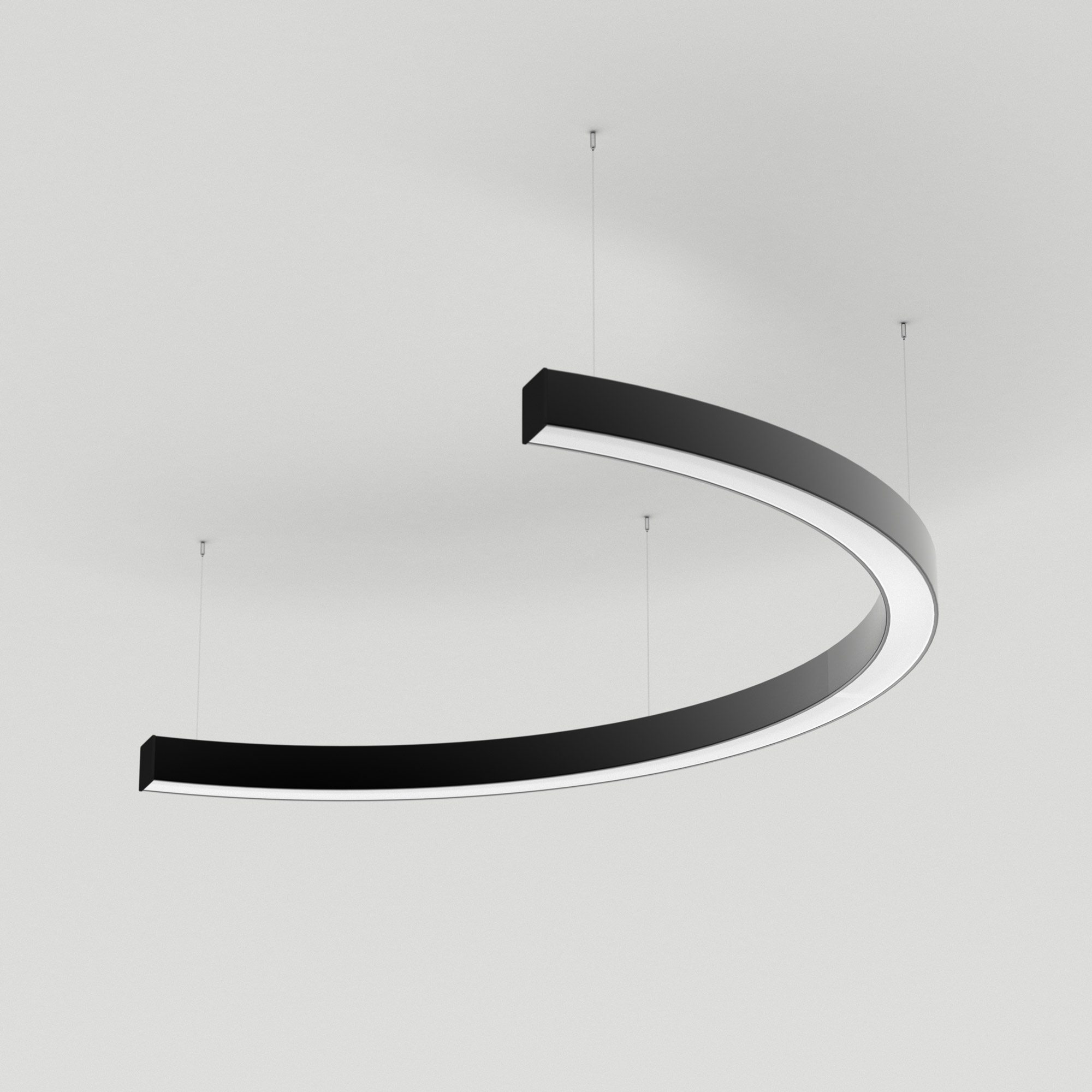 Arlight Светильник SP-LINE-HANG-ARC-C3535-D800-34W Warm3000 (BLACK, 230V) ( Металл) фото