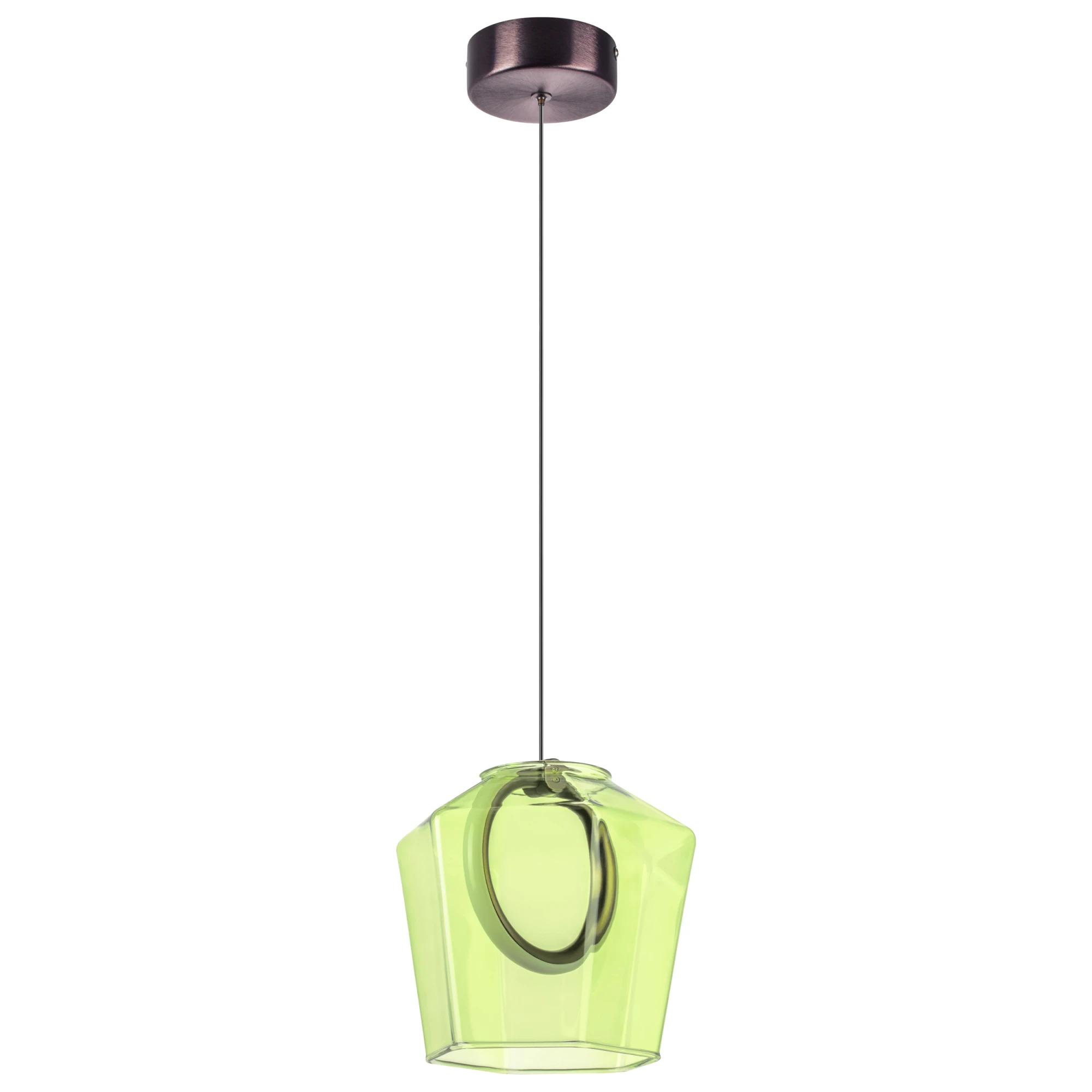 Lightstar 796114 Люстра CARAMELLO LED 6W 110LM КОФЕЙНЫЙ/ЗЕЛЕНЫЙ 3000K, шт фото