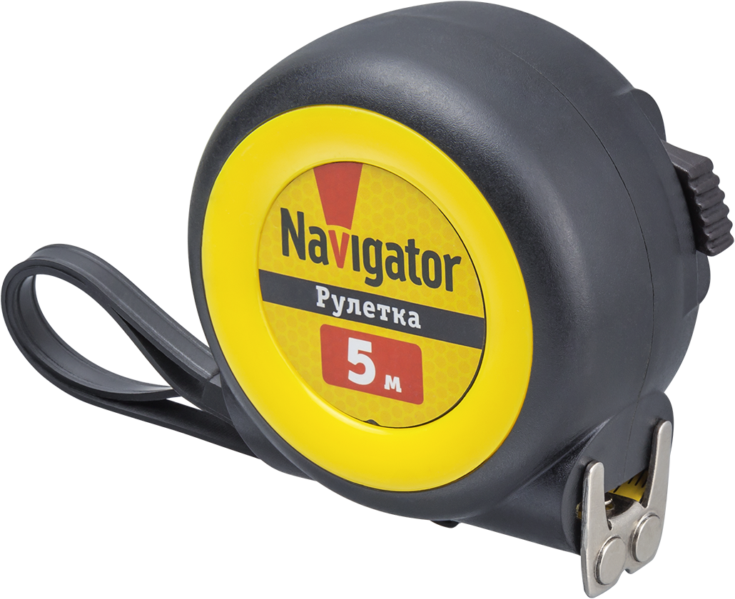 Рулетка Navigator NMT-Ru01-A-5-19 (автостоп, 5 м*19 мм) (120/12/1)