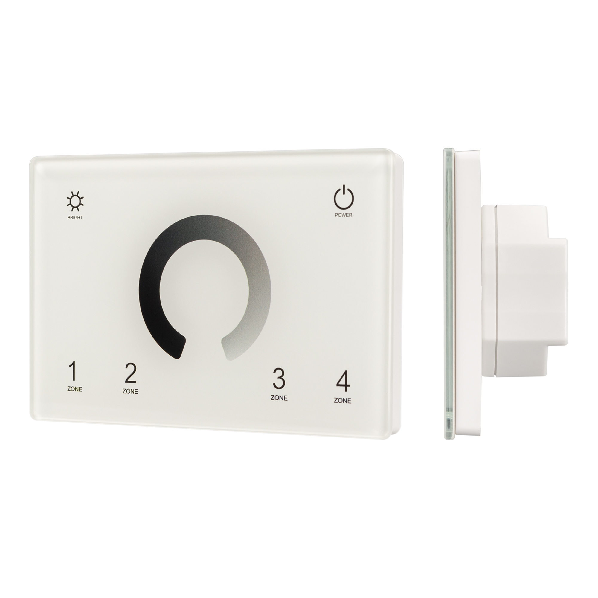 Arlight Панель Sens SMART-P79-DIM White (230V, 4 зоны, 2.4G) (IP20 Пластик, 5 лет) фото