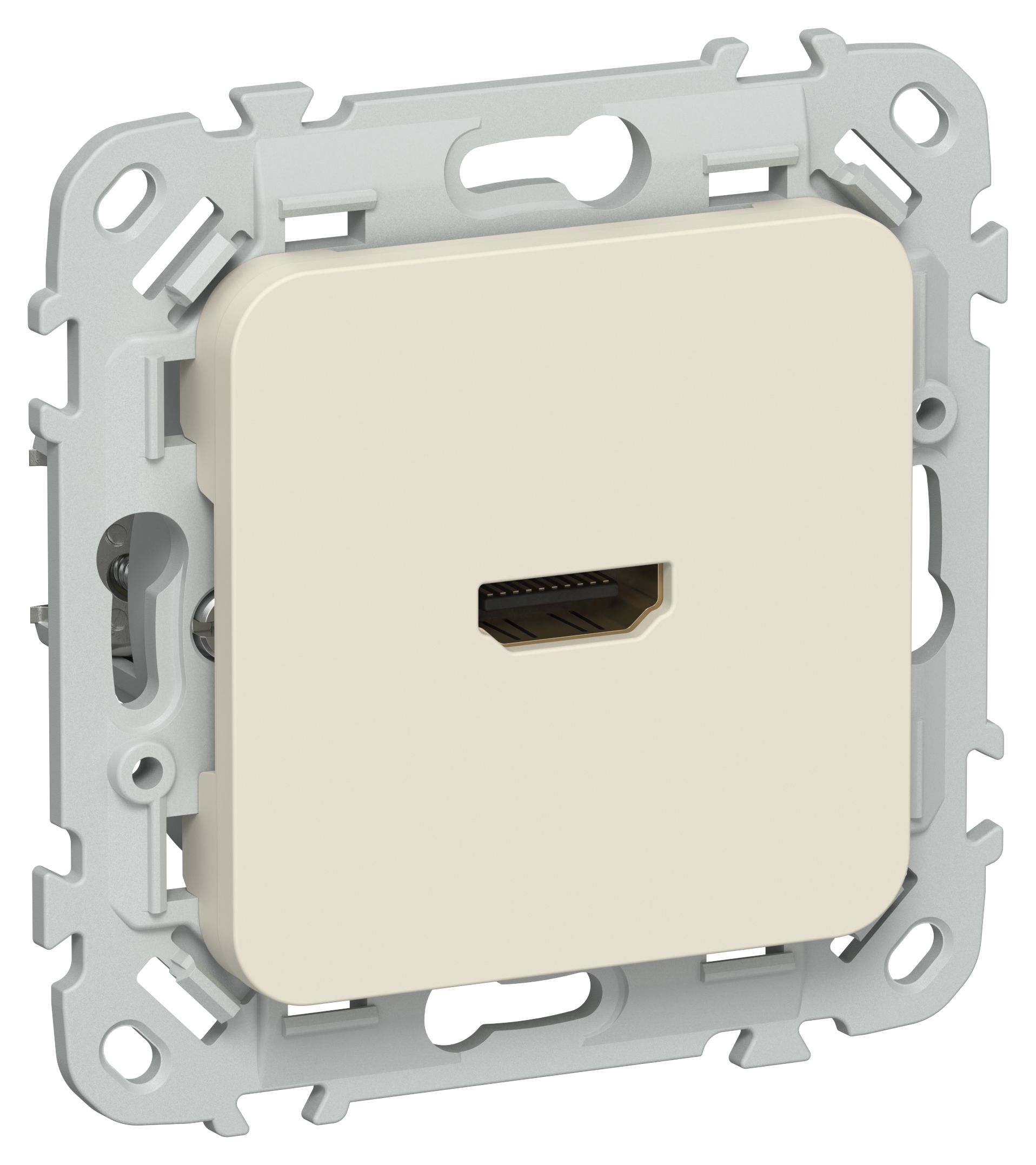 IEK FLITE Сливочный Розетка HDMI фото