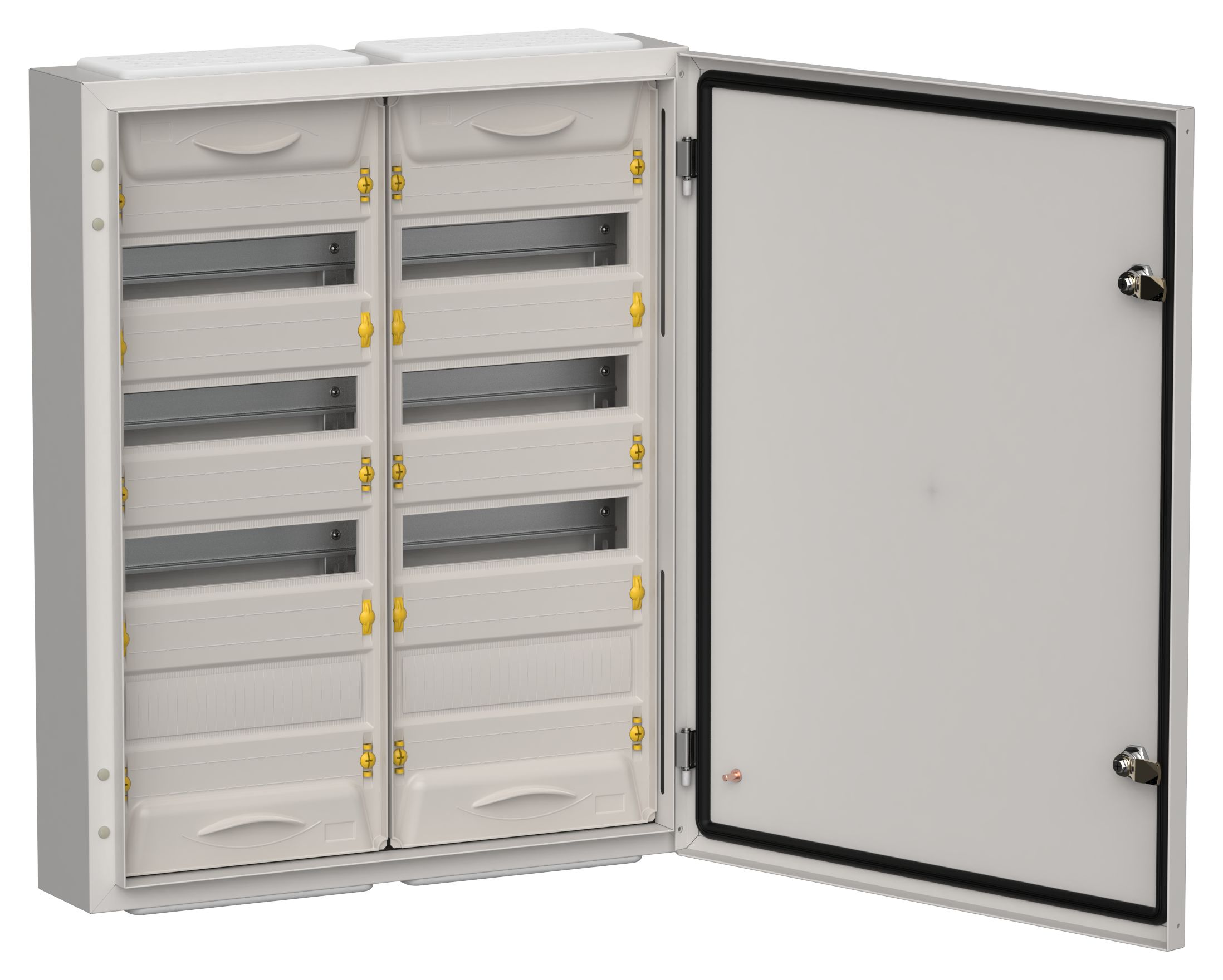 IEK TITAN 5 Корпус мет. ЩРн-96 (2х48) 710х570х140 IP54 сер фото