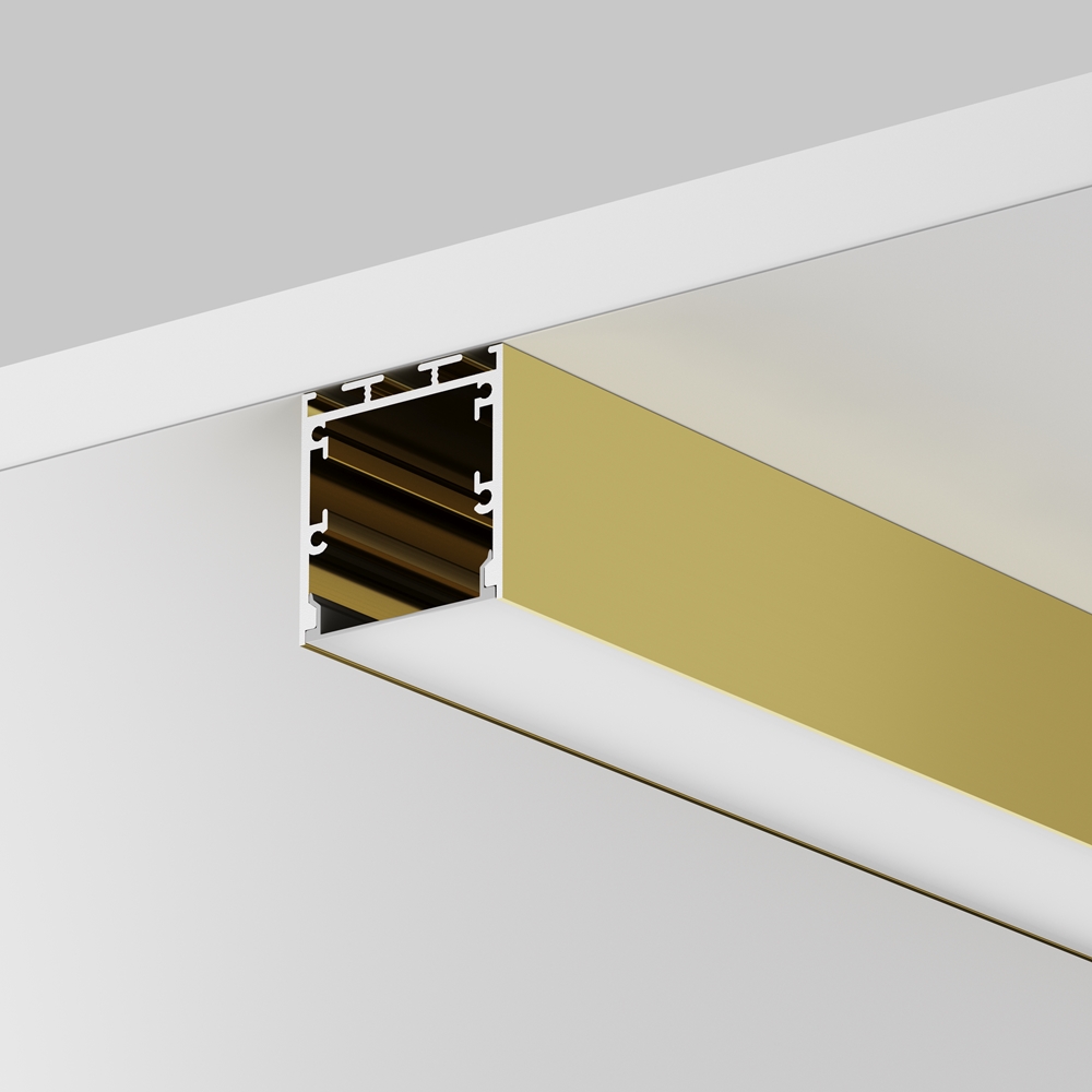 Maytoni Led Strip Алюминиевый профиль накладной-подвесной 35x35 (Латунь, 2 м), ALM-3535BT-BR-2M фото