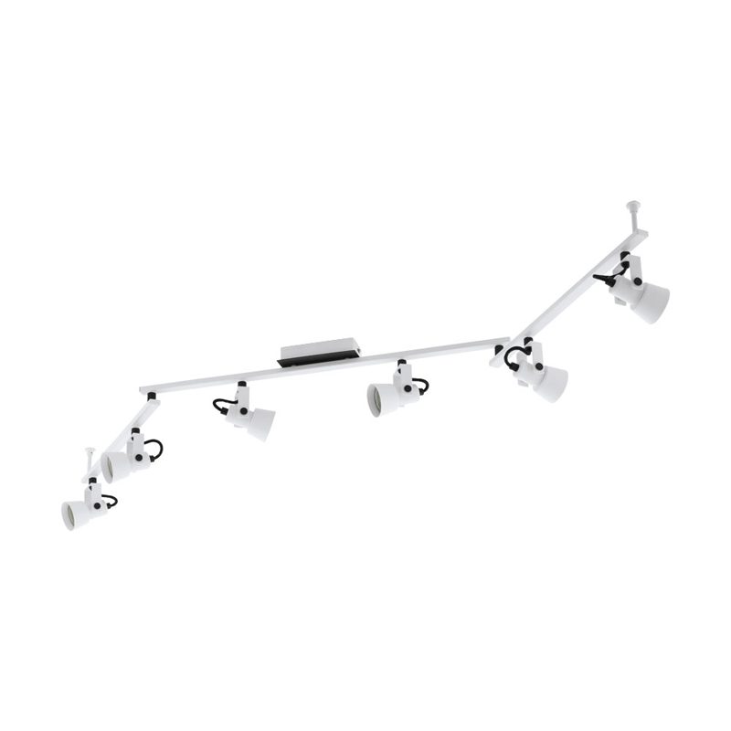 Eglo 97375 Светодиодный спот TRILLO, 4х5W (GU10), 4х400lm, L1585, B70, cпот, cталь, белый, черный фото