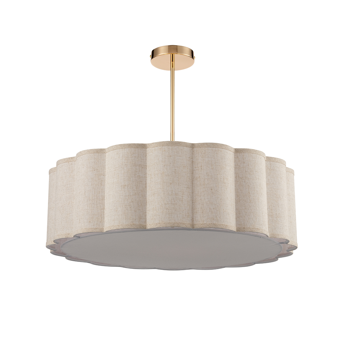 Lumion 8287/7 PROVENCE LN26 185 золотой/бежевый, металл/текстиль Люстра потолочная Е14 7*40W 220V KORTNI фото