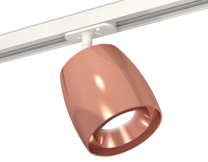 Ambrella Комплект трекового светильника XT1144001 PPG/SWH золото розовое полированное/белый песок MR16 GU5.3 (A2536, C1144, N7035) фото
