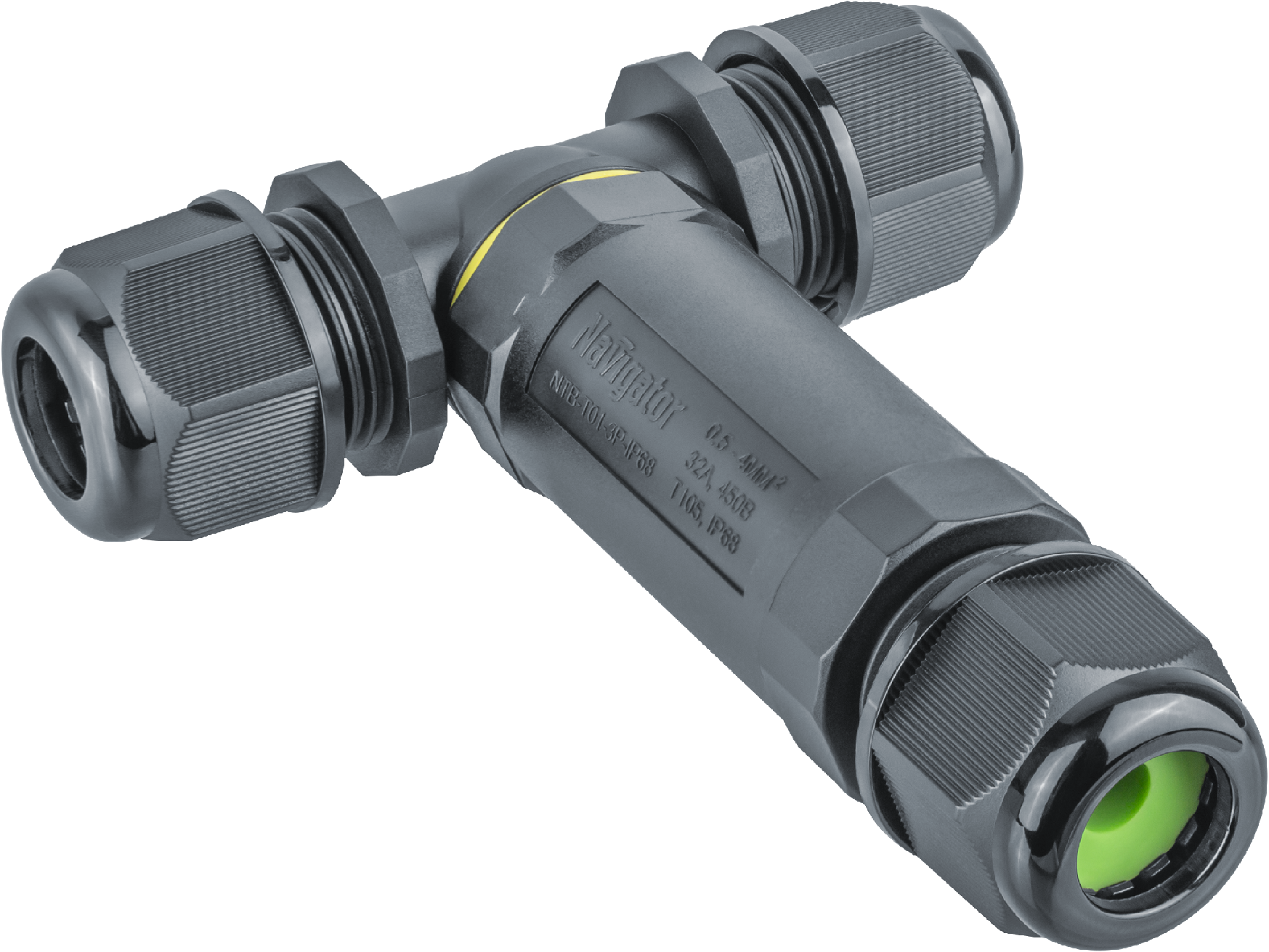 Коннектор Navigator NTB-T01-3P-IP68 T-образный 3PIN (150/10/1)