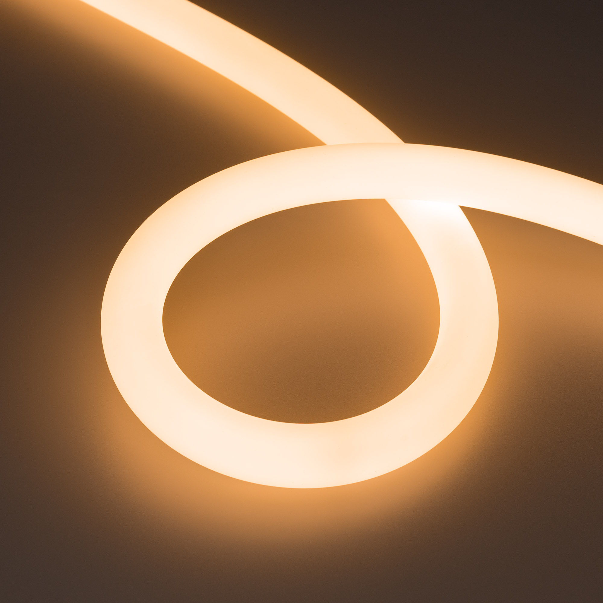 Arlight Лента герметичная MOONLIGHT-TOP-FP-A336-D25mm 24V Warm2300 (20 W/m, IP65, 2835, 5m, wire x1) (Прямой вывод кабеля) фото