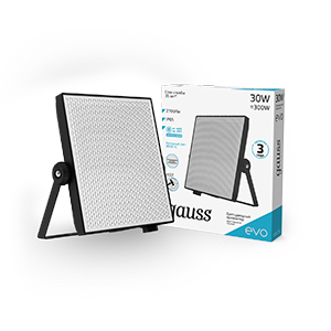 Gauss Прожектор EVO 30W 2700lm 6500K 100-240V IP65 черный LED фото