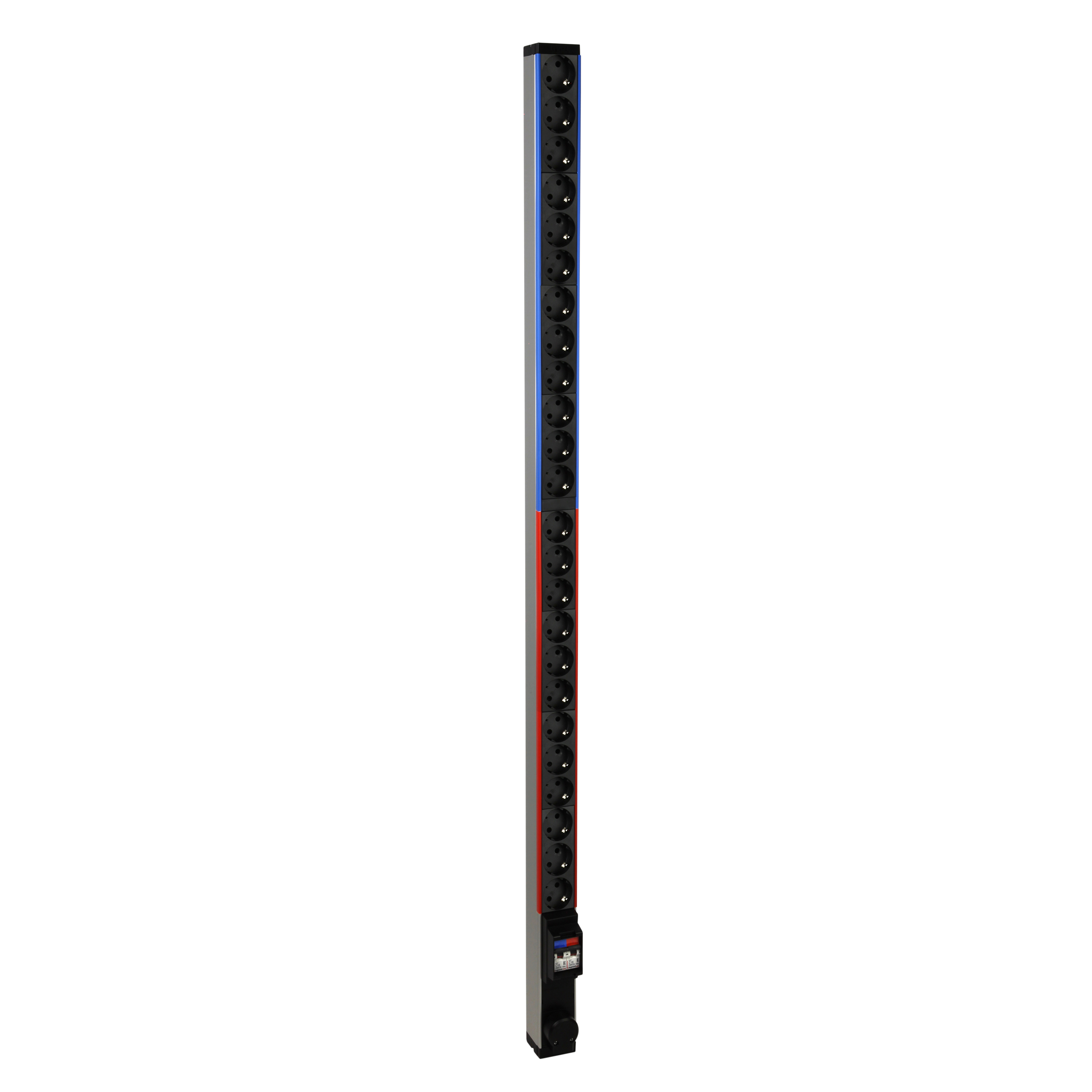 Legrand VDI PDU Блок распределения питания вертикальный 24 розетки 2К+З немецкий стандарт MCB клеммный блок 32А. фото