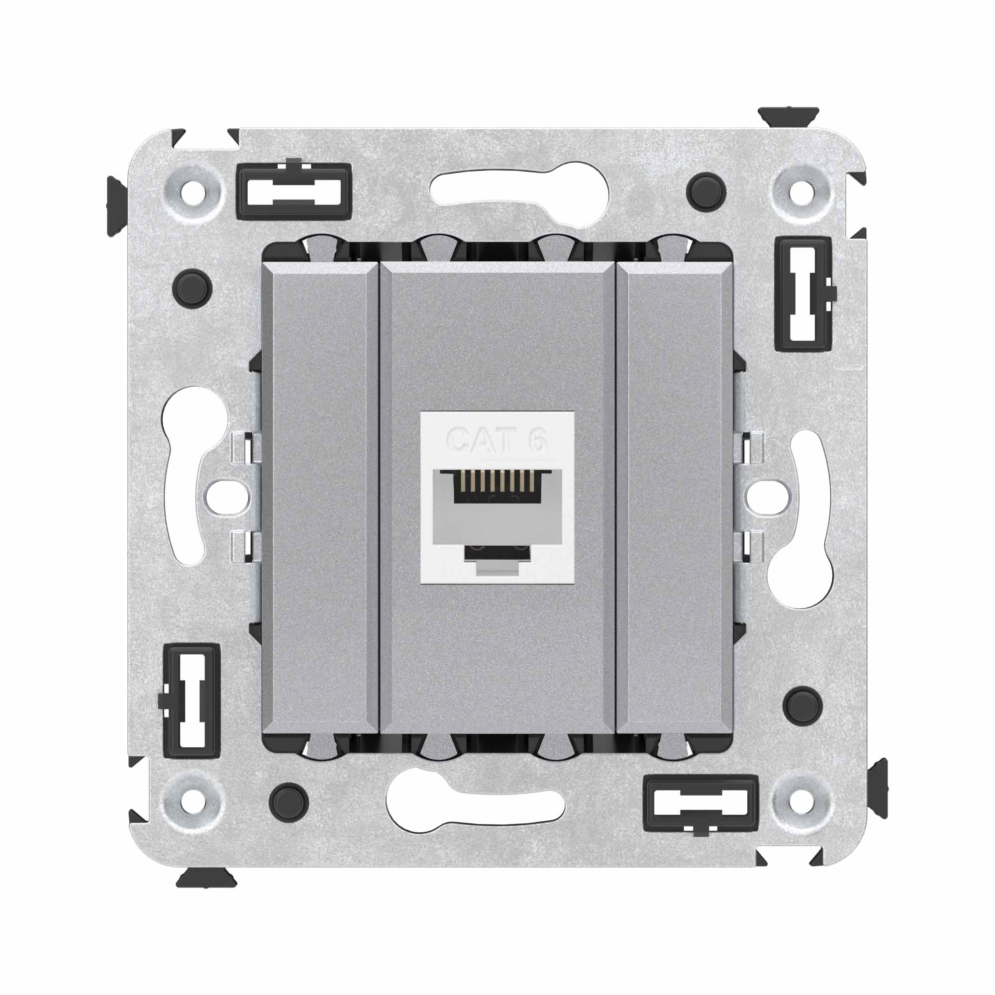 DKC Avanti Компьютерная розетка RJ-45 без шторки в стену, кат.6 одинарная, 
