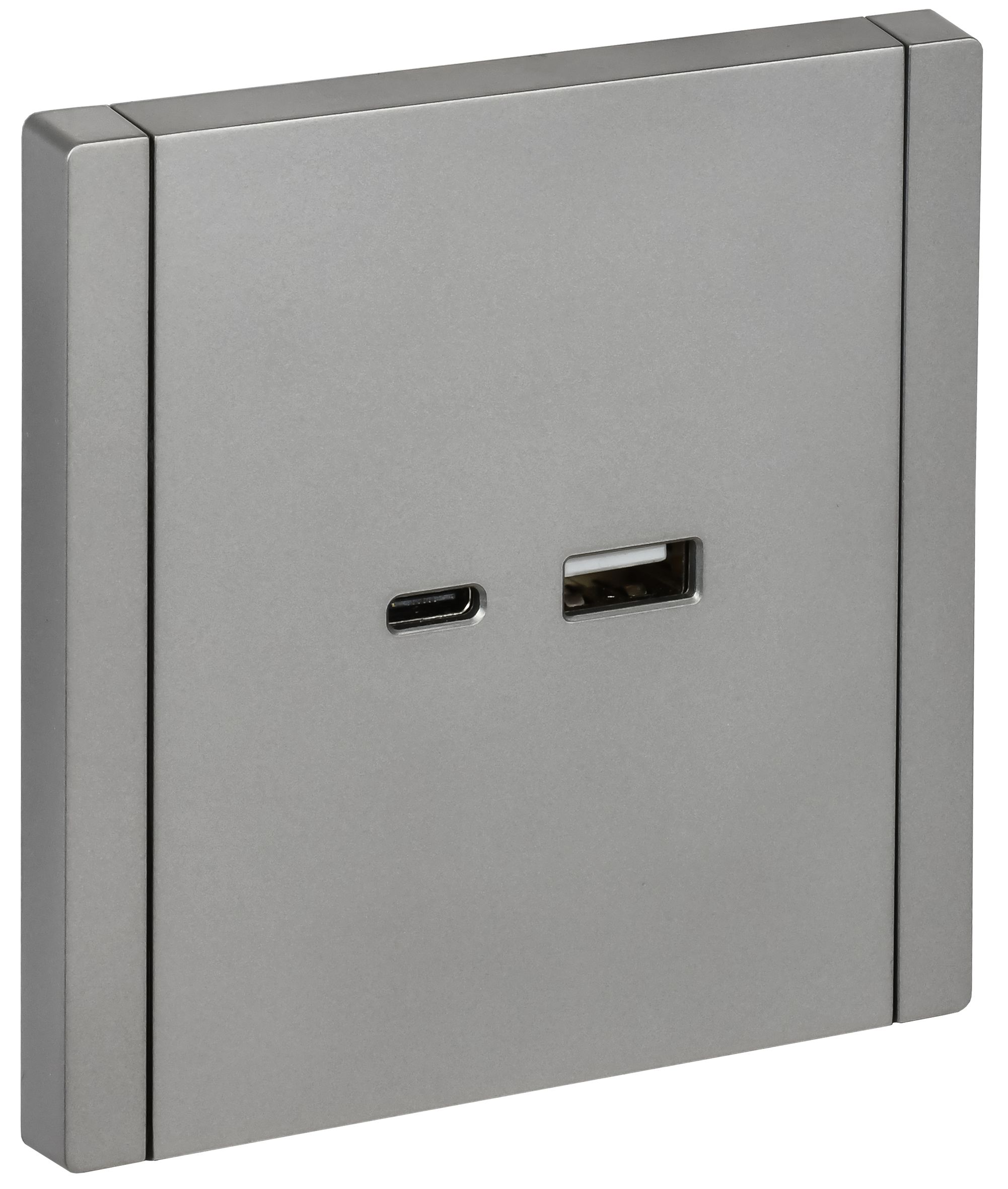 IEK FORTE&PIANO Сталь Розетка USB A+C 18Вт FP551 фото