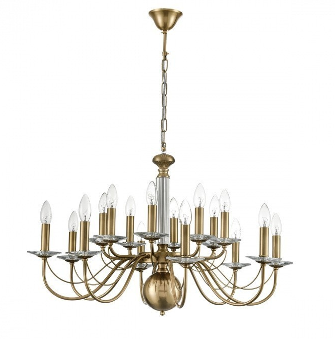 Lumion 8033/16 CLASSI LN24 медь, металл/стекло Люстра подвесная Е14 16*40W 220V INCANTO фото