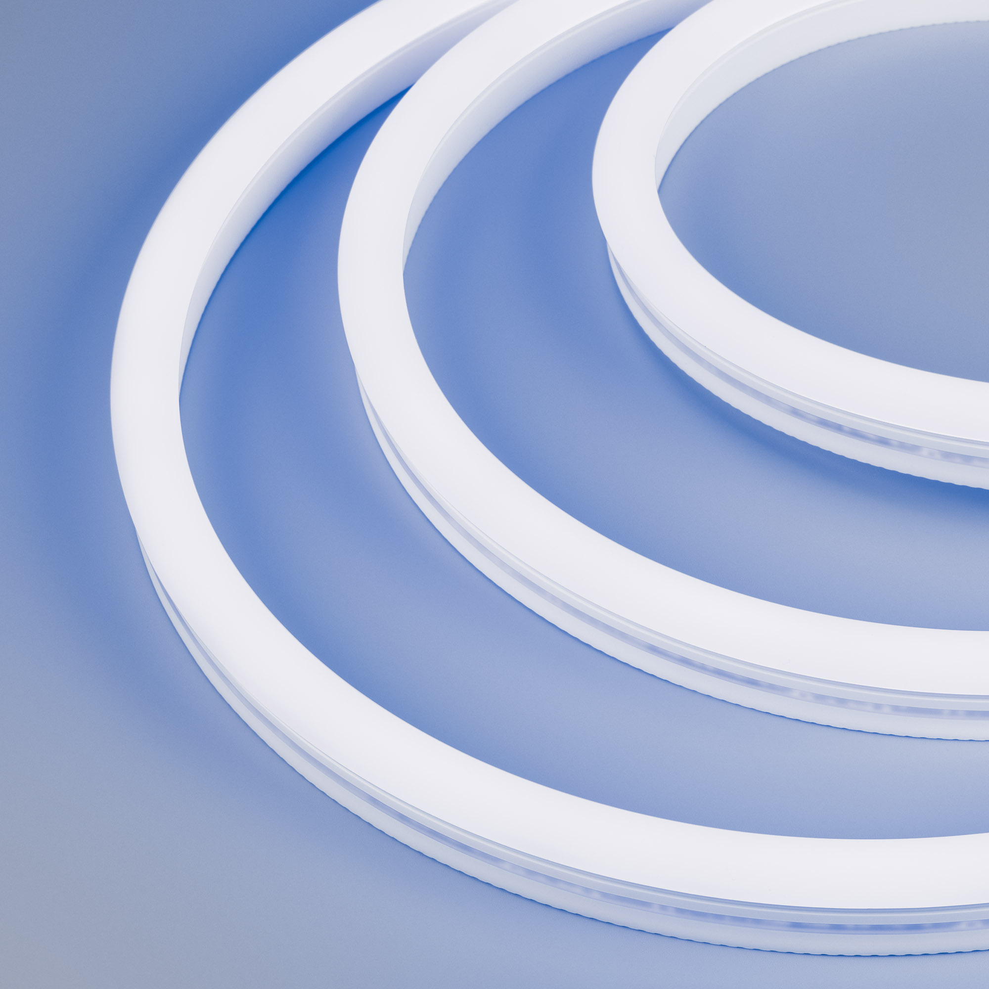 Arlight Лента герметичная WAVE-SIDE-A120-12x25mm 230V Blue (12 W/m, IP67, 50m, wire x2) (Грибовидная форма) фото