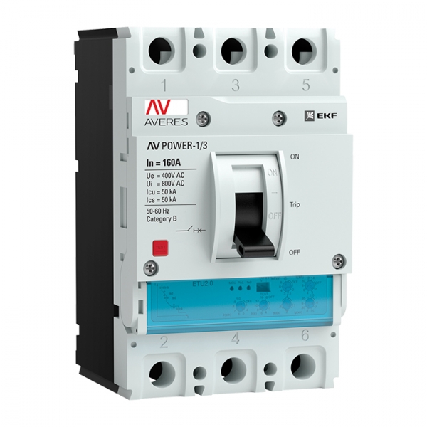 EKF Автоматический выключатель AV POWER-1/3 160А 50kA ETU2.2 AVERES фото