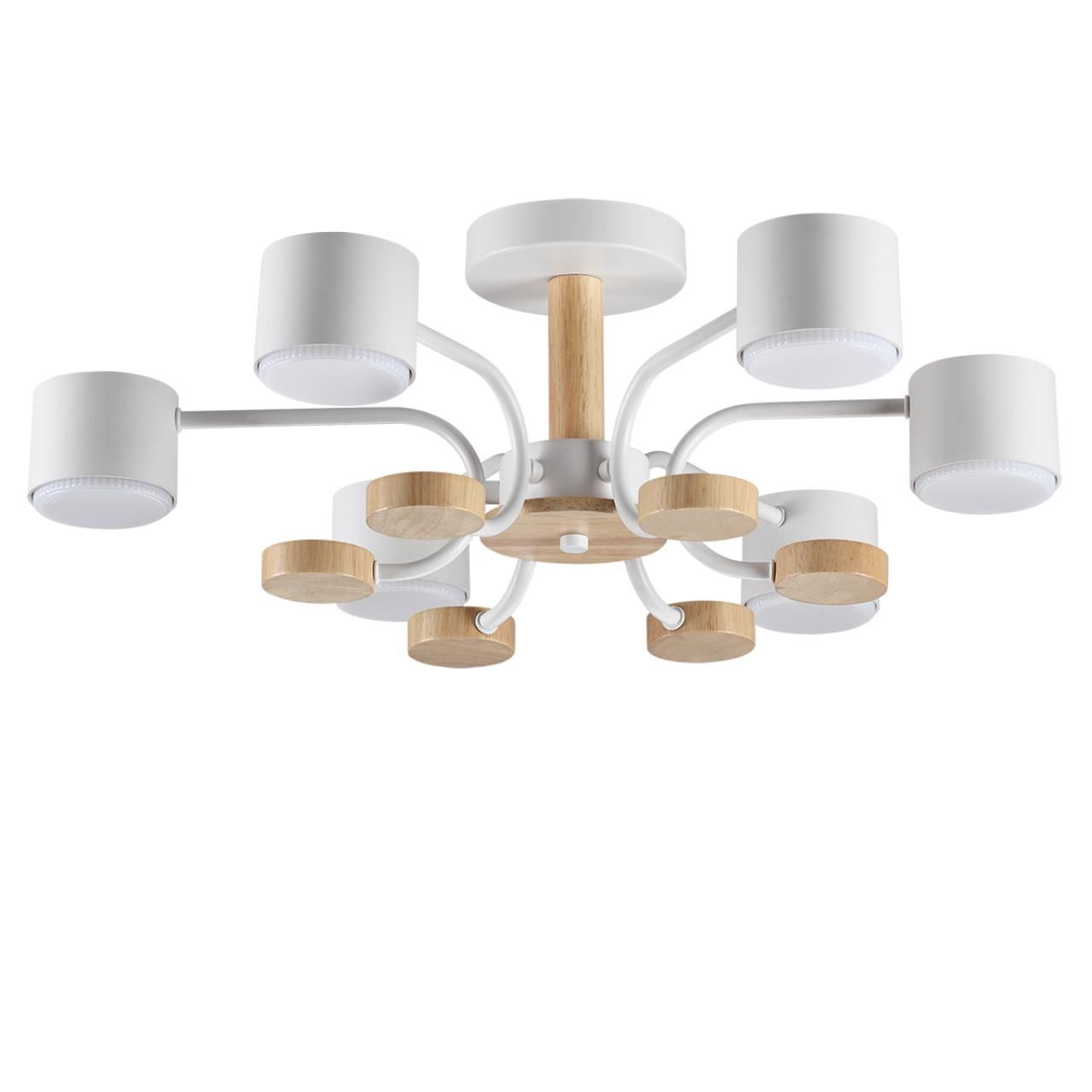 Lumion 8231/6C COMFI LN25 белый, металл/дерево/пластик Светильник потолочный LED GX53 6*9W 220V RONDO фото