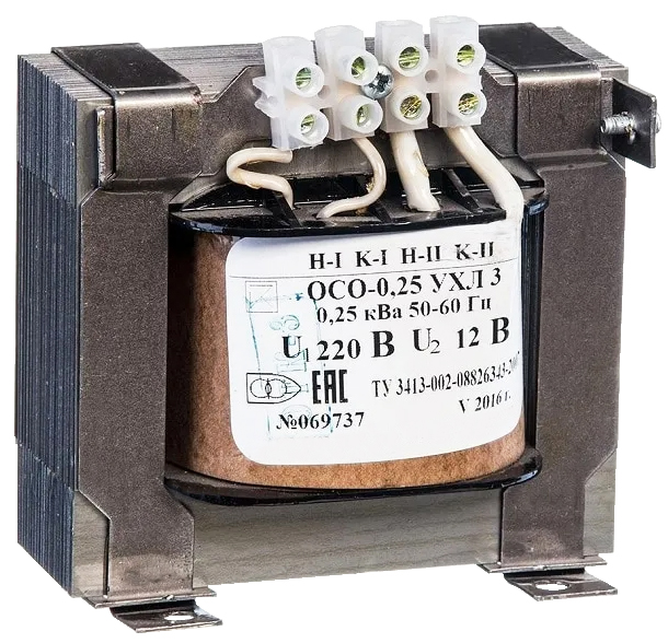 Электротехник ОСО-0,25 УХЛ3 220/12, IP00, трансформатор фото