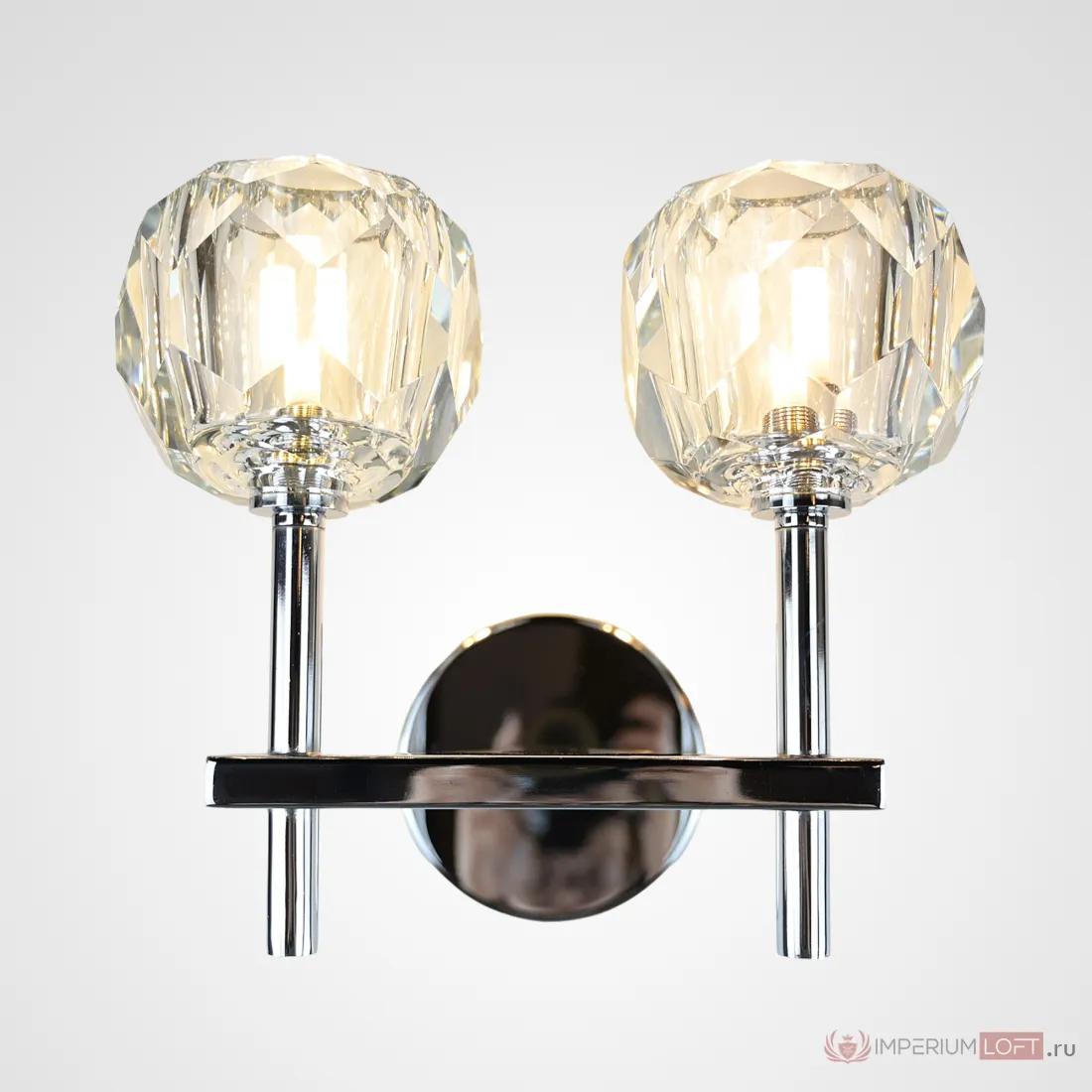 ImperiumLoft Бра Boule de Cristal Double Sconce Chrome фото