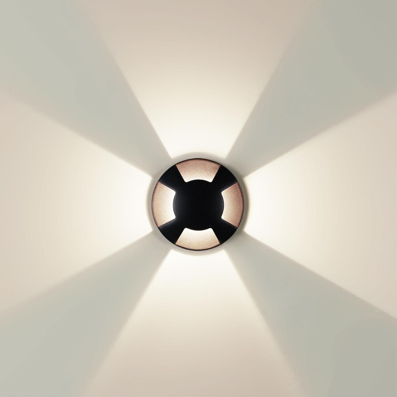 Odeon Light 6662/3GL3 NATURE ODL25 черный/металл Встраиваемый грунтовый светильник IP67 LED 3W 3000K 12V/24V WALD (нужен драйвер 357781/357782) фото