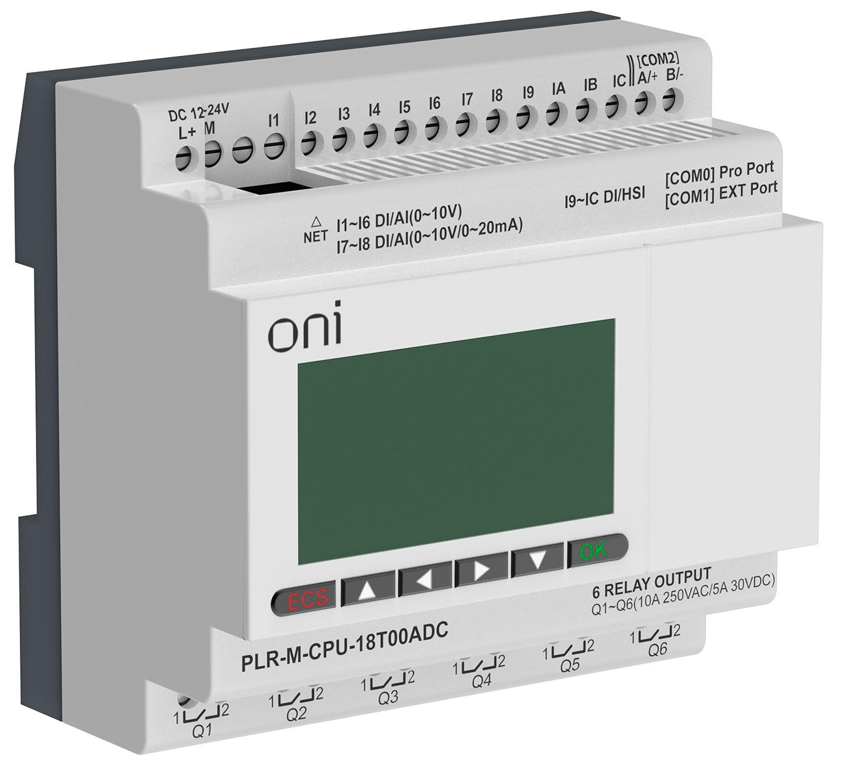 IEK ONI Логическое реле PLR-M. CPU DI12/DO06(T) 24В DC. фото
