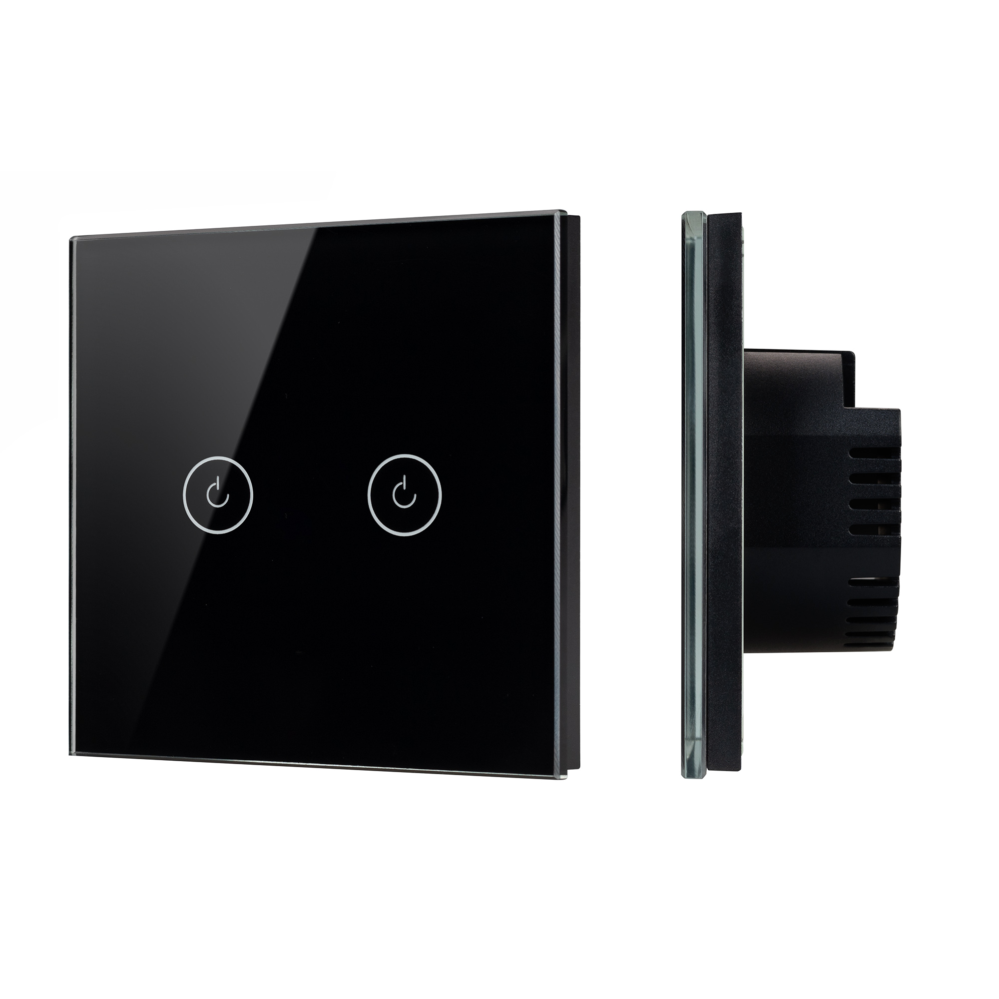 Arlight Выключатель сенсорный SWT-OMALI-S02-ZB-BK (250V, 10A, Zigbee) (Стекло) фото