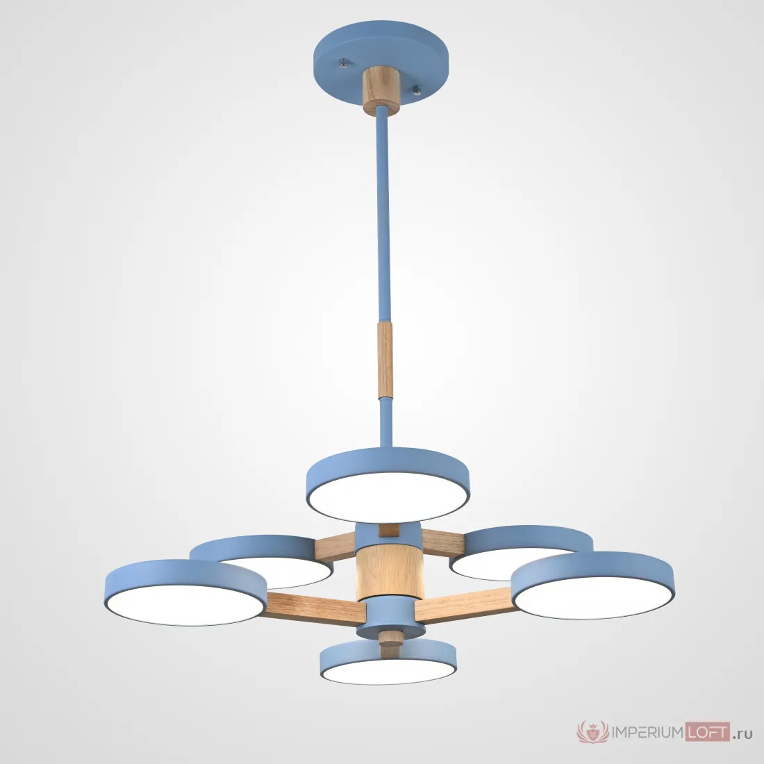 ImperiumLoft Подвесная люстра TURNA DBL L6 Blue фото