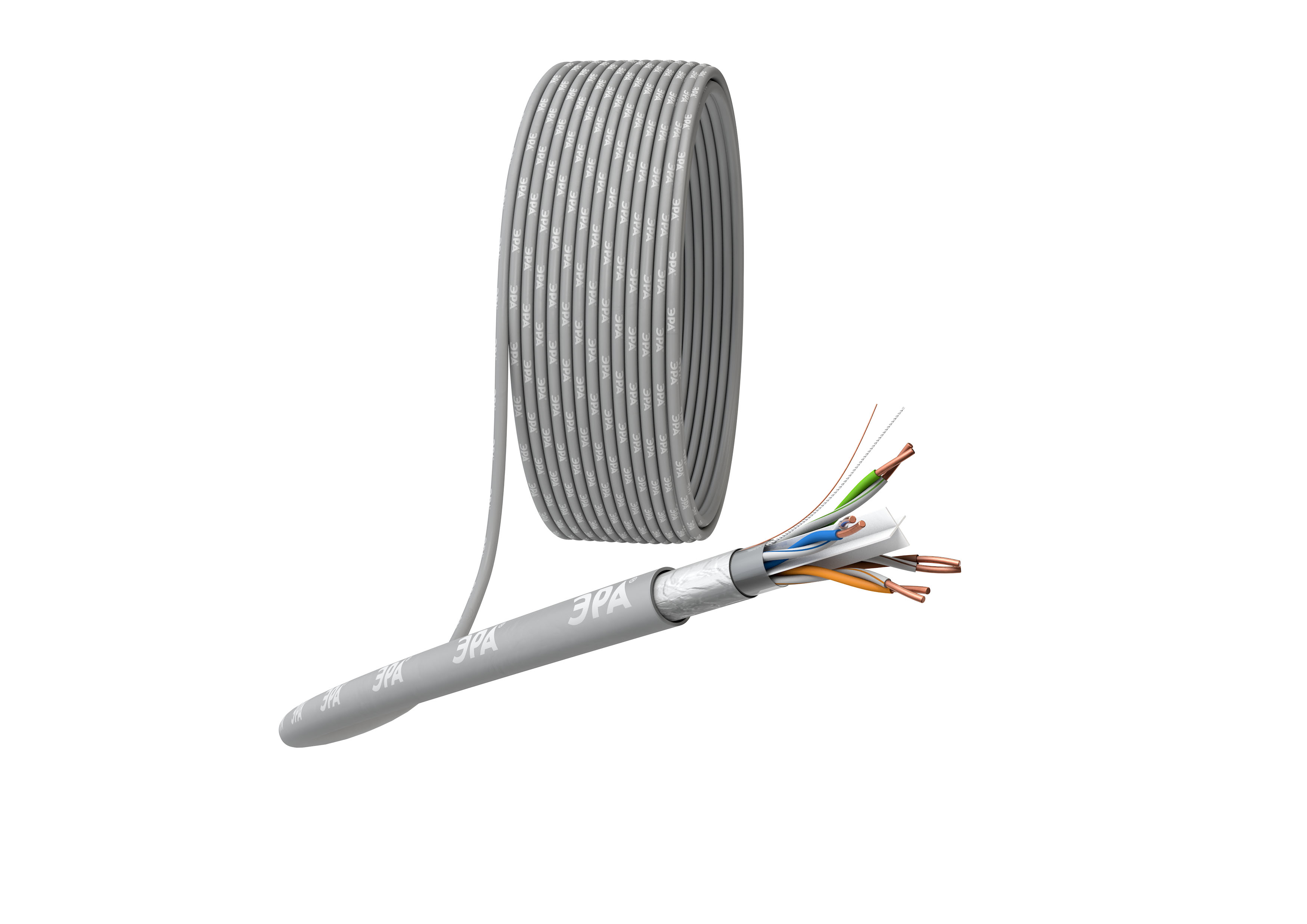 ЭРА Кабель витая пара F/UTP 4x2x23 AWG Cat 6 CU PVC 305 метров фото