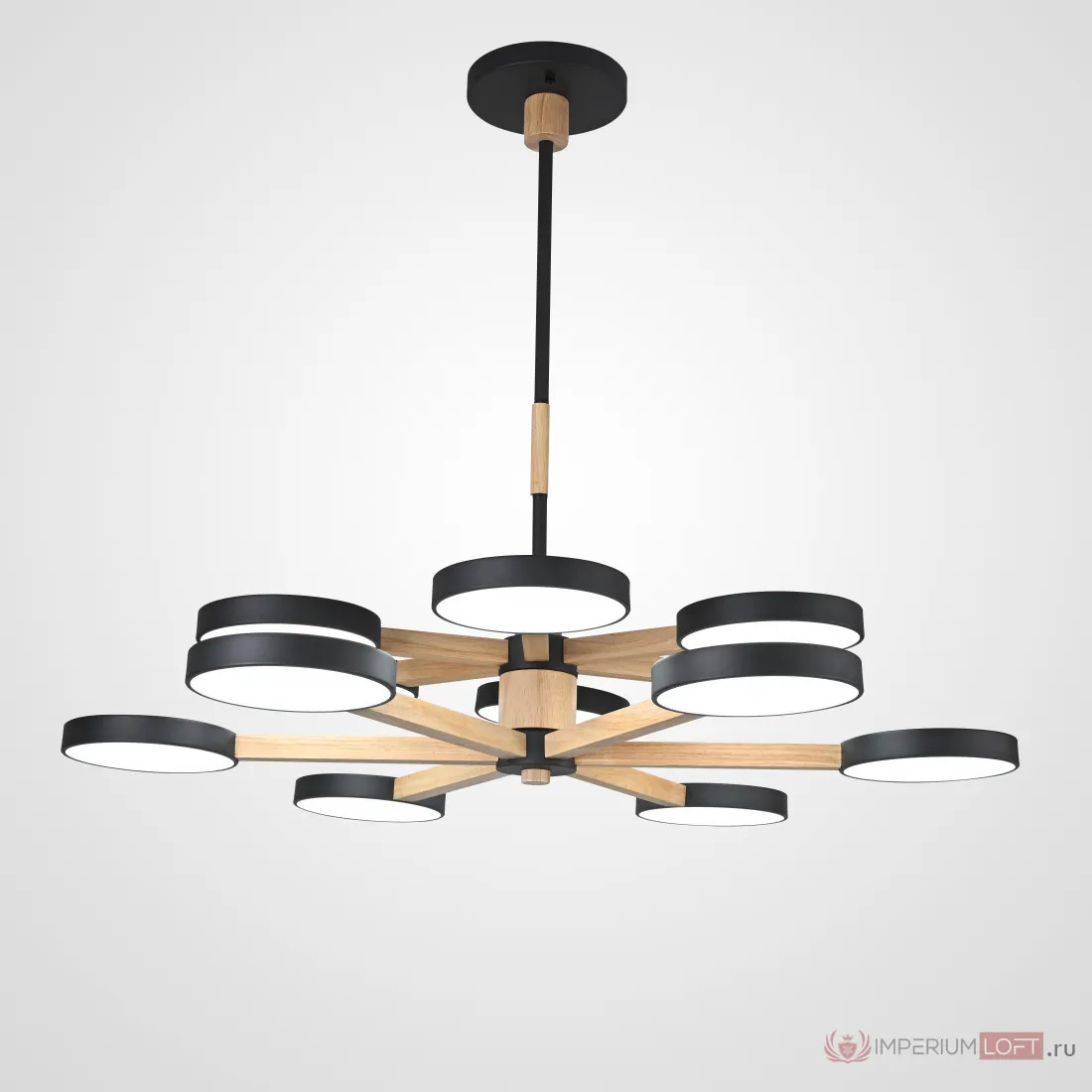 ImperiumLoft Подвесная люстра TURNA DBL L12 Black фото