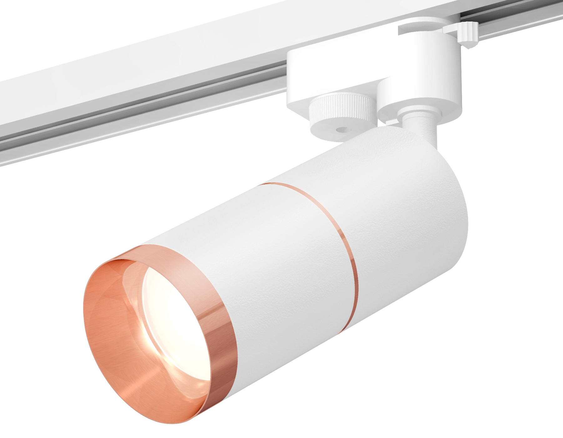 Ambrella Комплект трекового однофазного светильника XT6301031 SWH/PPG белый песок/золото розовое полированное MR16 GU5.3 (A2520, C6301, A2063, C6301, фото