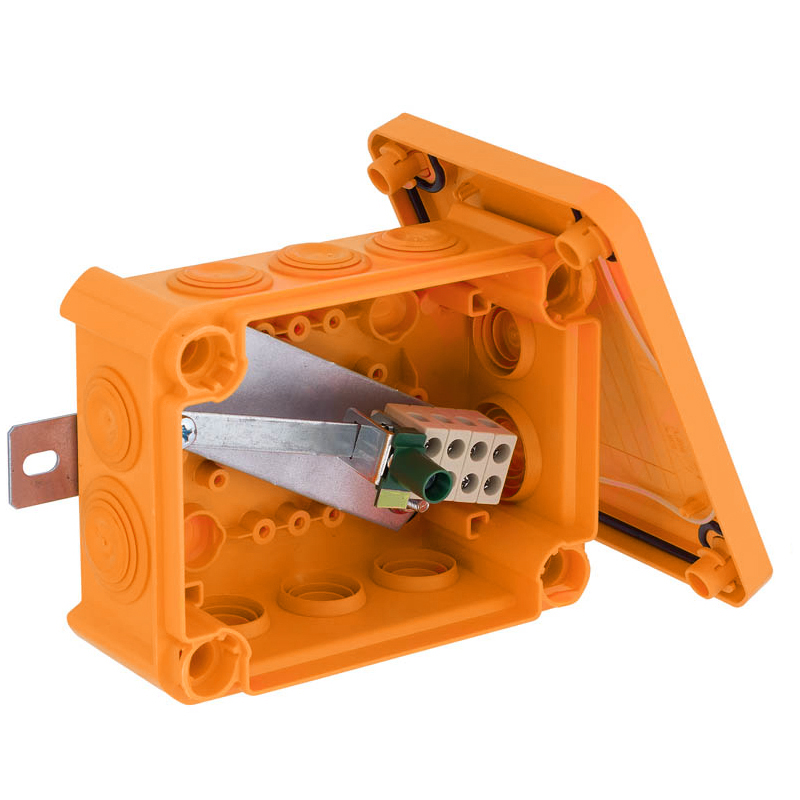 OBO Bettermann Коробка огнестойкая FireBox T100, 136х102х57 мм, внешний размер 150x116x67 мм, IP66, 4+1 клемма, 6 мм², вводы d25x8, d32x2, наружное кр фото