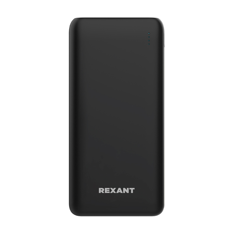 REXANT Портативное зарядное устройство Power Bank (аккумуляторная батарея) 20000 mAh с Quick Charge и Power Delivery, черное. фото