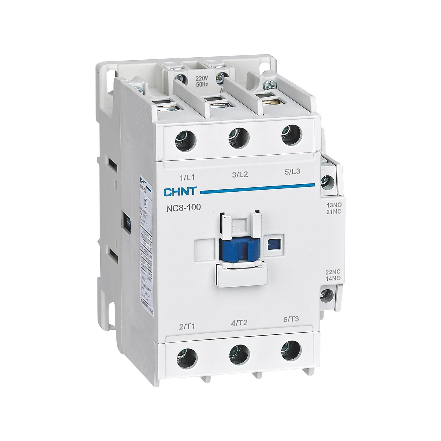 CHINT Контактор NC8-100/W 3P 100А AC/DC (100~250В) 1НО+1НЗ (R) фото