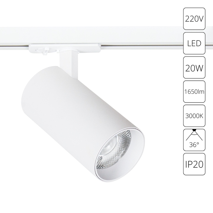 Arte Lamp BENE Однофазный трековый светильник светодиодный фото