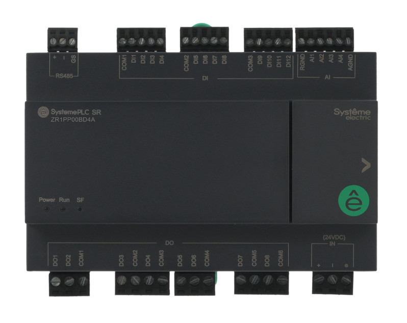 Systeme Electric Интеллектуальное реле SR1; 24 VDC; 24 IO: 12 DI, 8 DO (реле); 4 AI; 1xRS485 фото