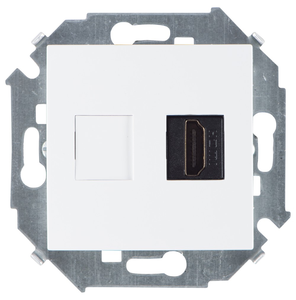 Simon 15 Белая Розетка HDMI, аудио/видео, v1.4, тип А фото