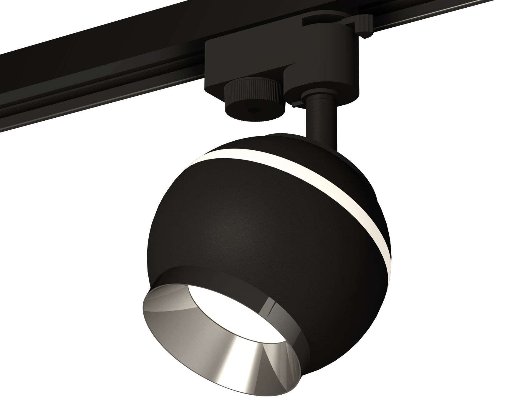 Ambrella Комплект трекового светильника XT1102003 SBK/PSL черный песок/серебро полированное GU5.3 LED 3W 4200K (A2521, C1102, N7032) фото