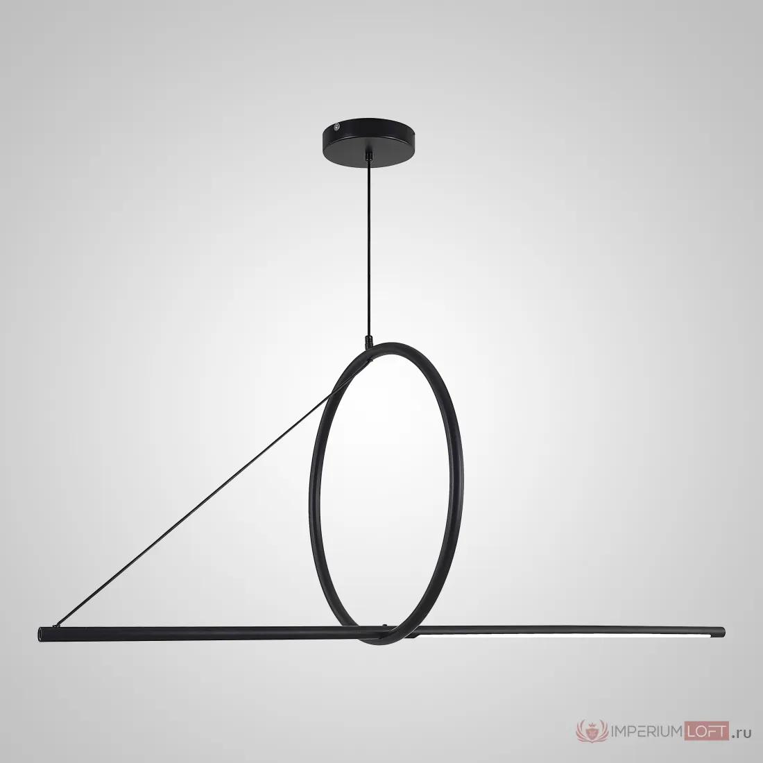 ImperiumLoft Подвесной светильник SUSPENSION CERCLE ET TRAIT – GRAPHITE SATINE L120 фото