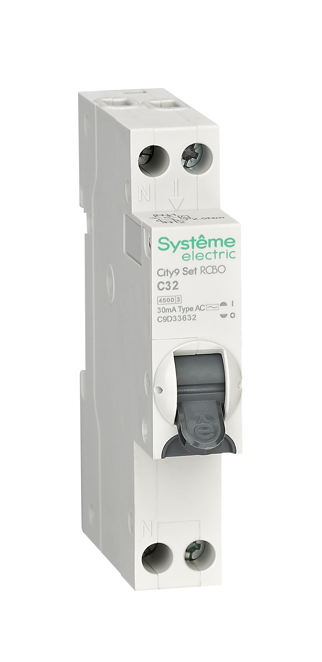Systeme Electric City9 АВДТ 1П+Н C32 4500A 30мА AC 18мм фото