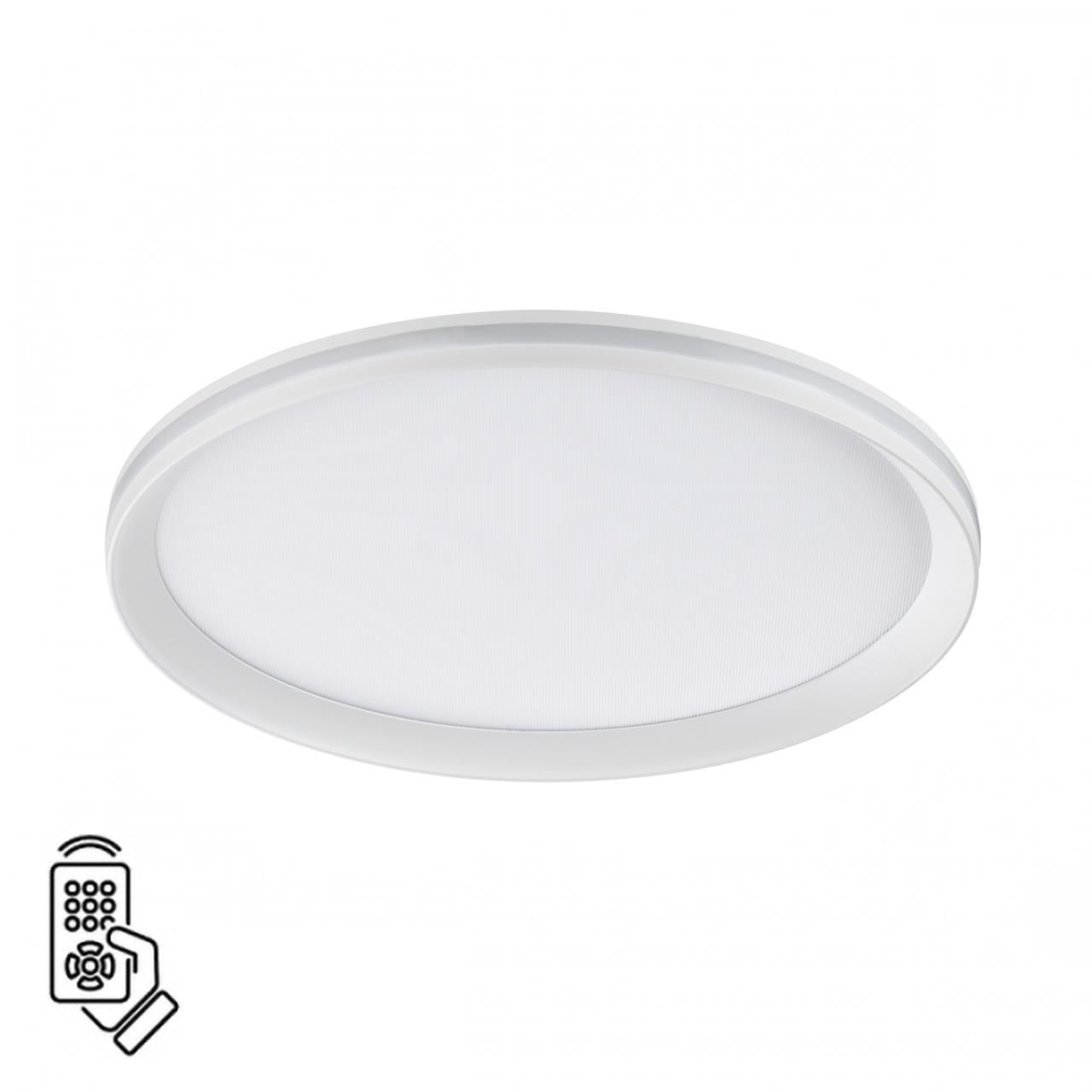 Sonex 7749/60L MITRA LED SN Светильник металл/PMMA/белый LED 60Вт 3000-6000К D386 IP20 пульт ДУ BETA фото