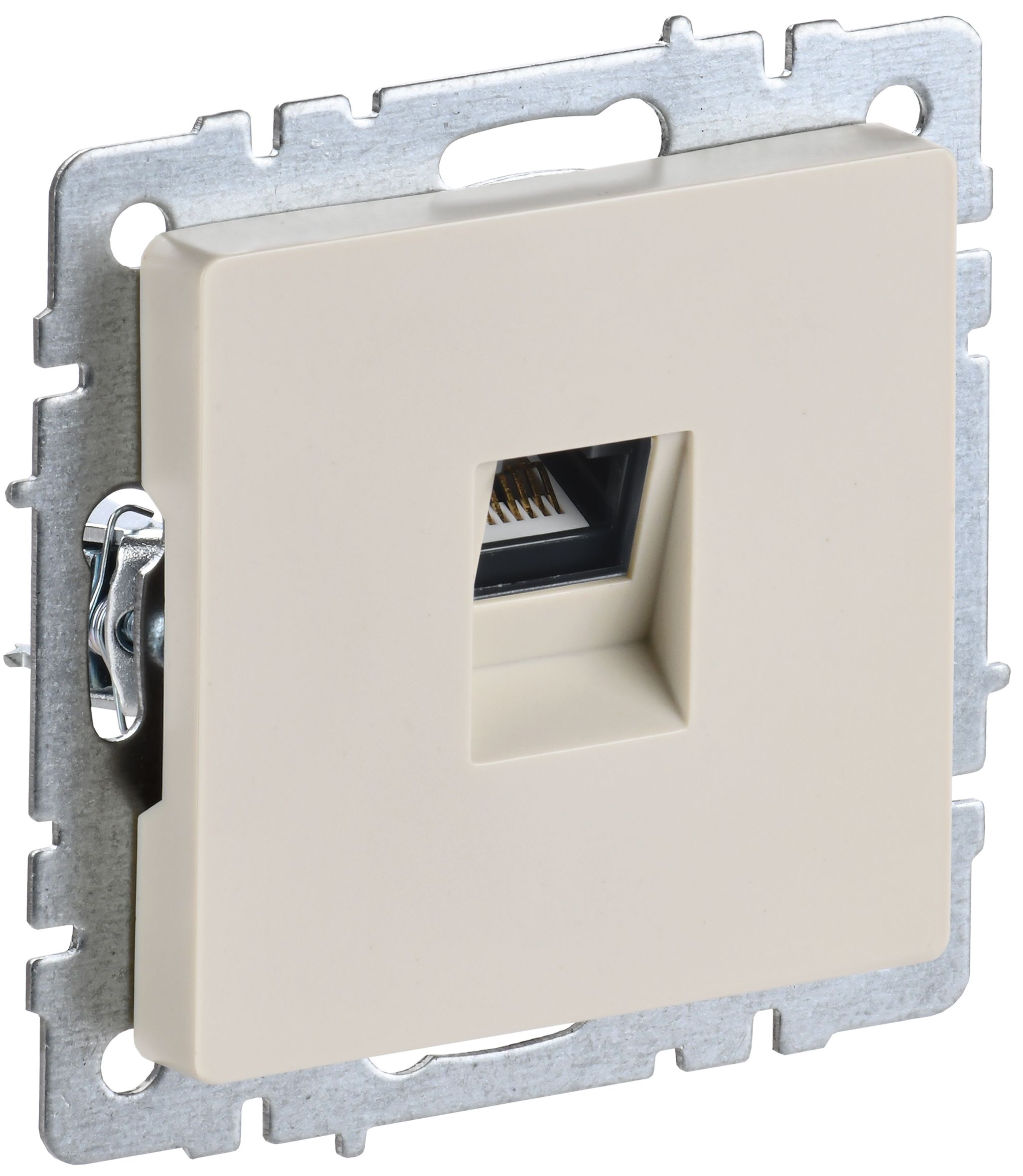 IEK BRITE BASE Бежевый Розетка комп RJ45 кат.5E РК10-БрКр фото