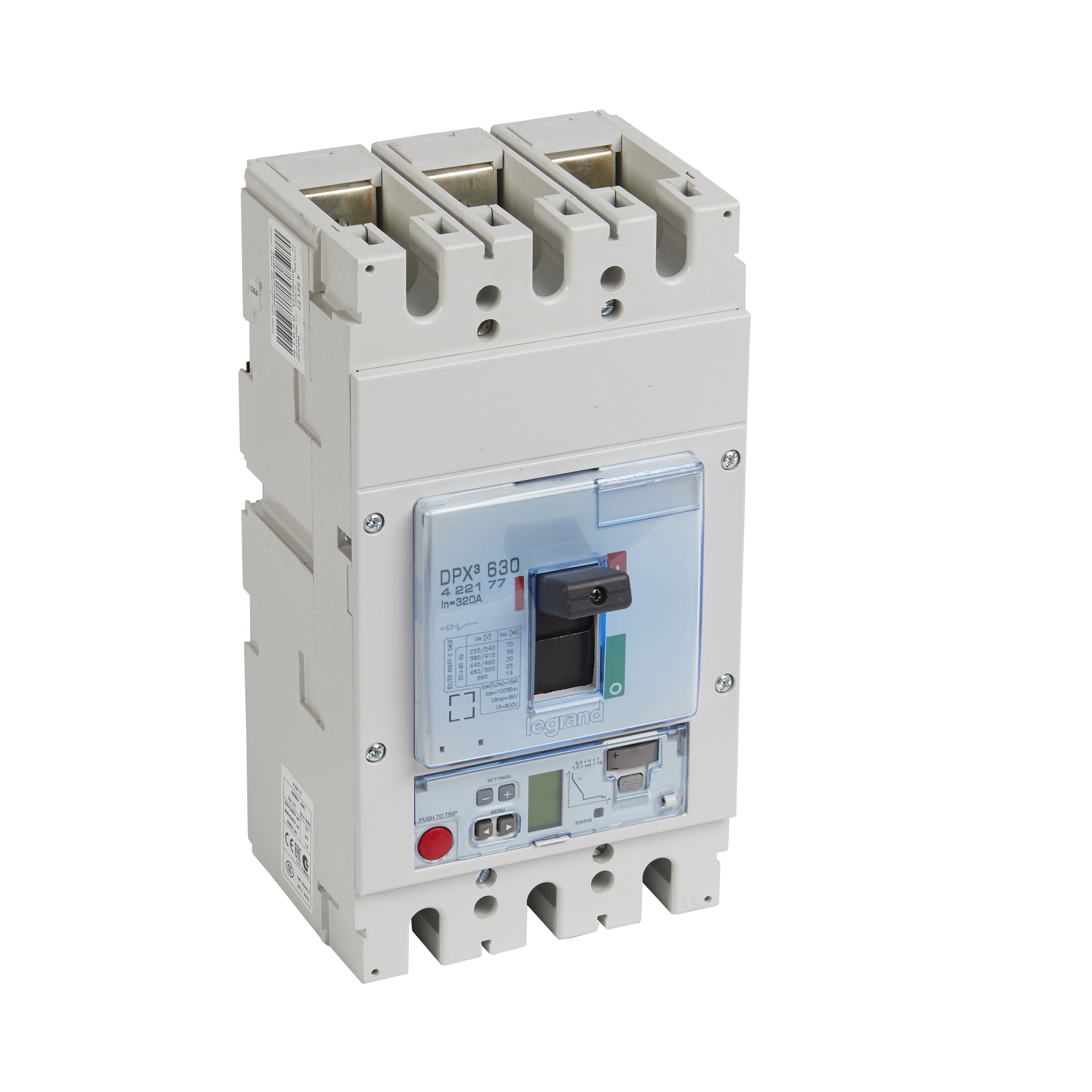 Legrand DPX3 630 Автоматический выключатель 3P 320A 36kA/эл.расц.Sg/изм.блок. фото